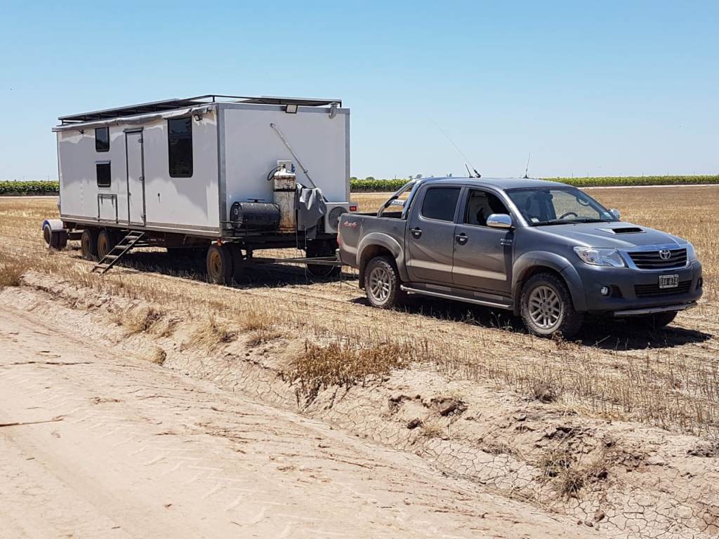 Casilla rodante con sistema solar en Santiago del estero