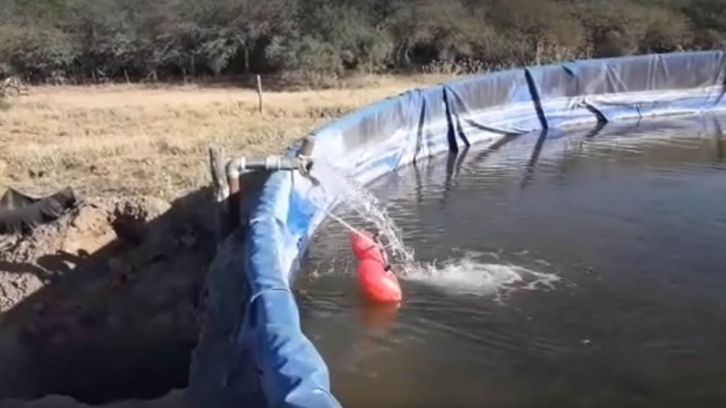 Sistema PS2 4000 Lorentz en funcionamiento